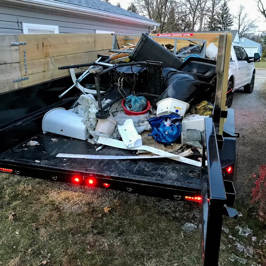 Roll-off dumpster delivered to a residential driveway in Santa Rosa
